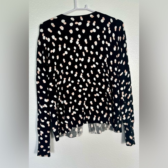 Philosophy polka dot cardigan, button up. Petite large - Picture 4 of 6